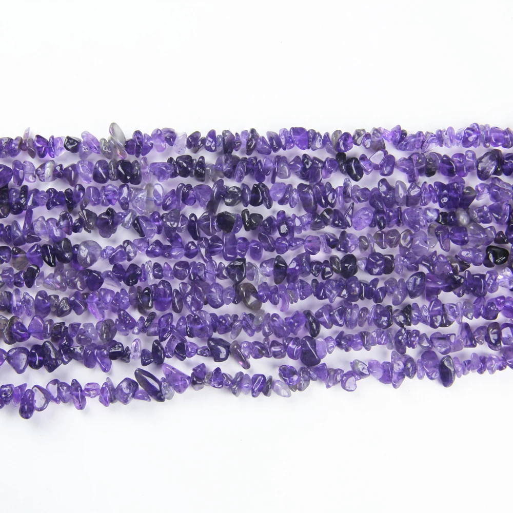 Amethyst Chip Beads, natural amethyst chips and Gemstone Chip Beads for DIY jewelry, bracelets, and craft projects