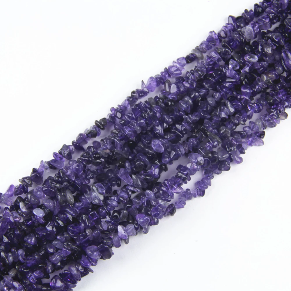 Amethyst Chip Beads 5-8mm, natural amethyst chips and Gemstone Chip Beads ideal for bracelets, necklaces, and DIY jewelry