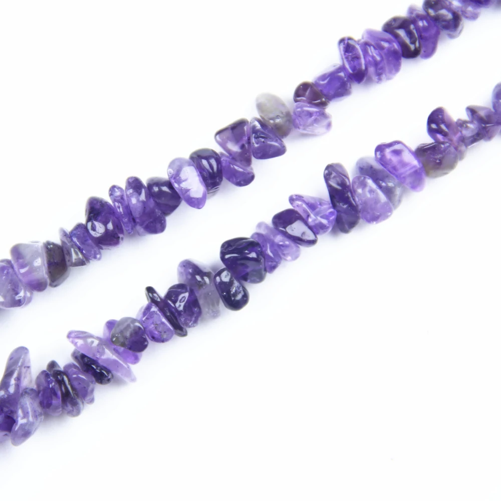 Drilled Amethyst Chip Beads, natural amethyst chips and Gemstone Chip Beads for bracelets, DIY jewelry, and creative crafts