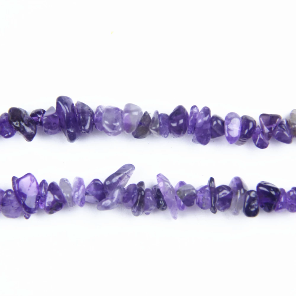 Purple Quartz Chip Beads, natural amethyst chips and Gemstone Chip Beads for DIY jewelry, bracelets, and craft projects