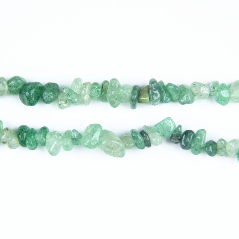 Authentic natural Strawberry Quartz chip beads, ideal for crystal healing and adding beauty to custom jewelry designs