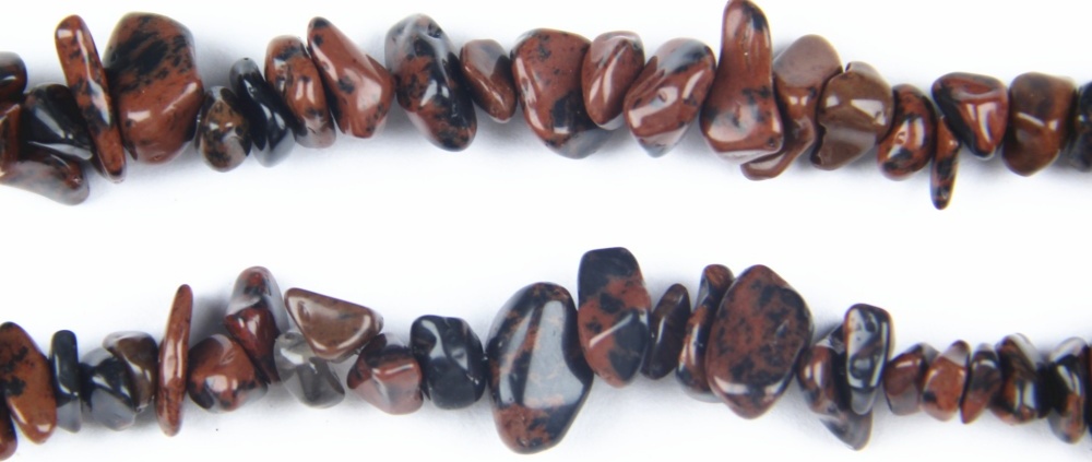 Mahogany Obsidian Chip Beads