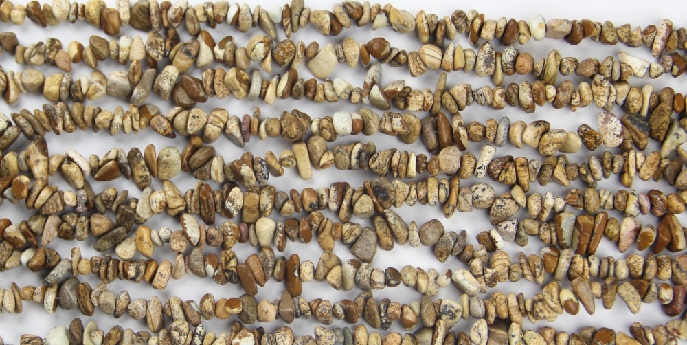 picture stone chip beads