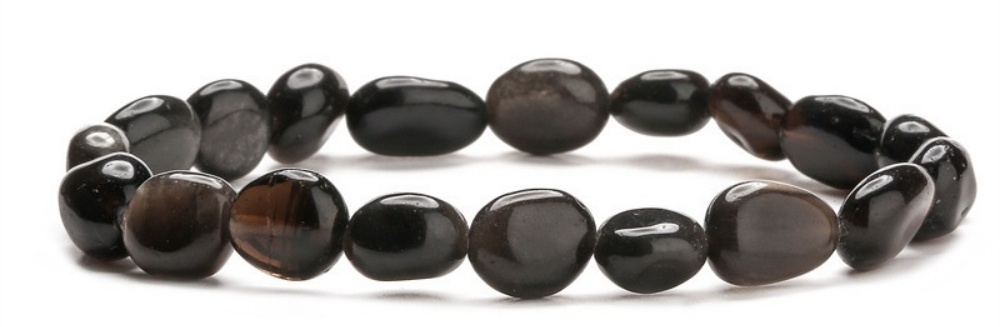 6-8mm Natural Tumbled Stone Bracelet with Healing Crystals like Rose Quartz, Amethyst, and Carnelian – Stretch Bracelet for Stress Relief