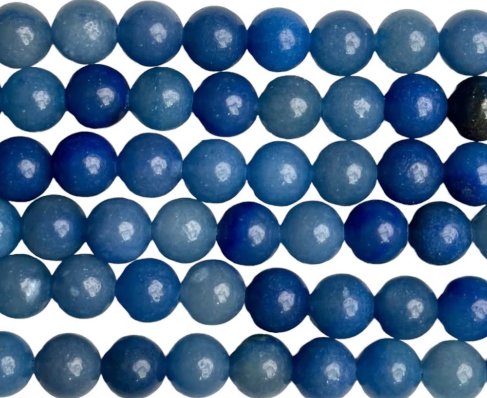 Blue aventurine round beads