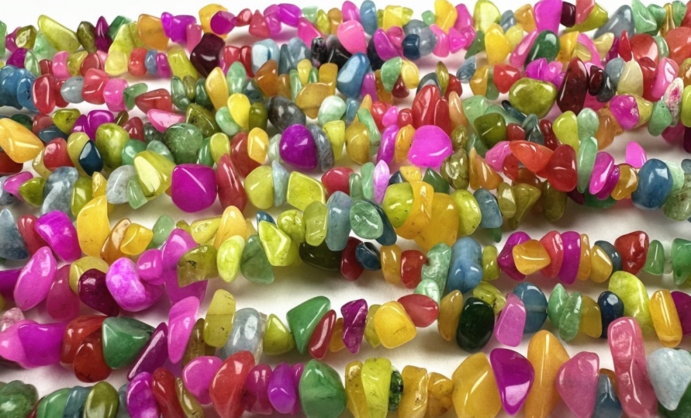 Rainbow Gemstone Chip Beads