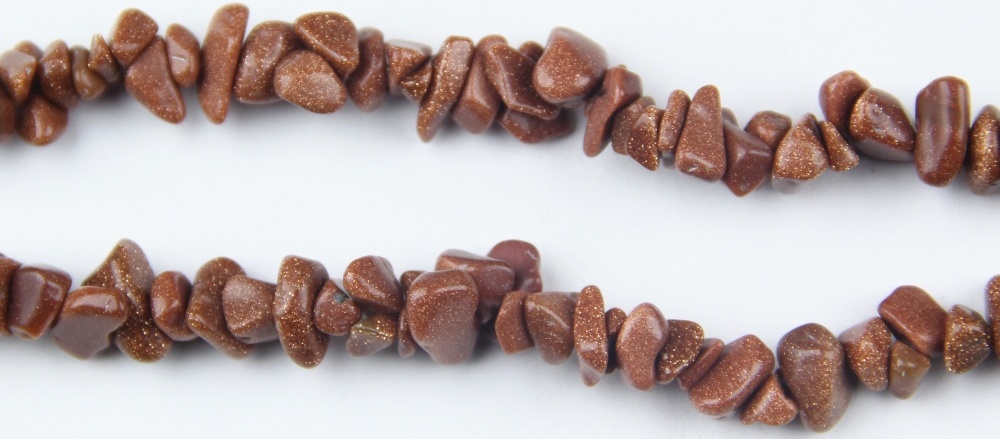 Freeform Goldstone Nugget Beads for Jewelry Making