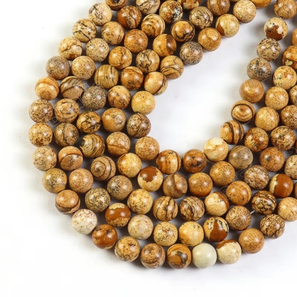 Round Stone Beads