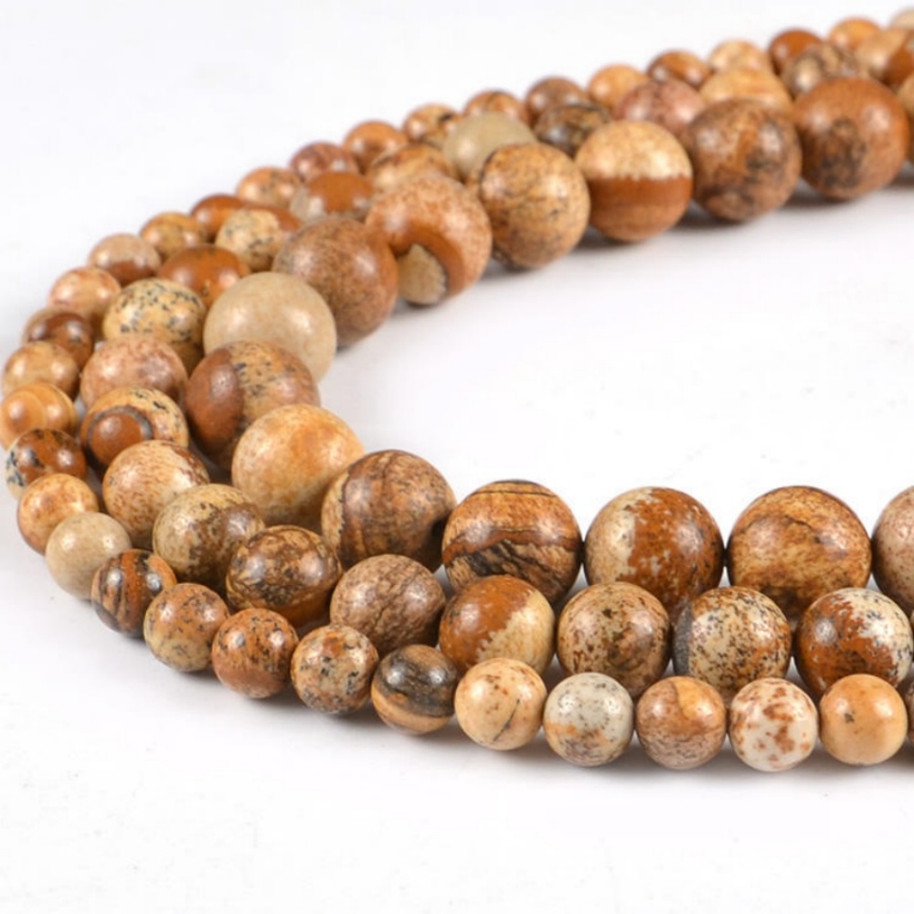 Picture Jasper Beads