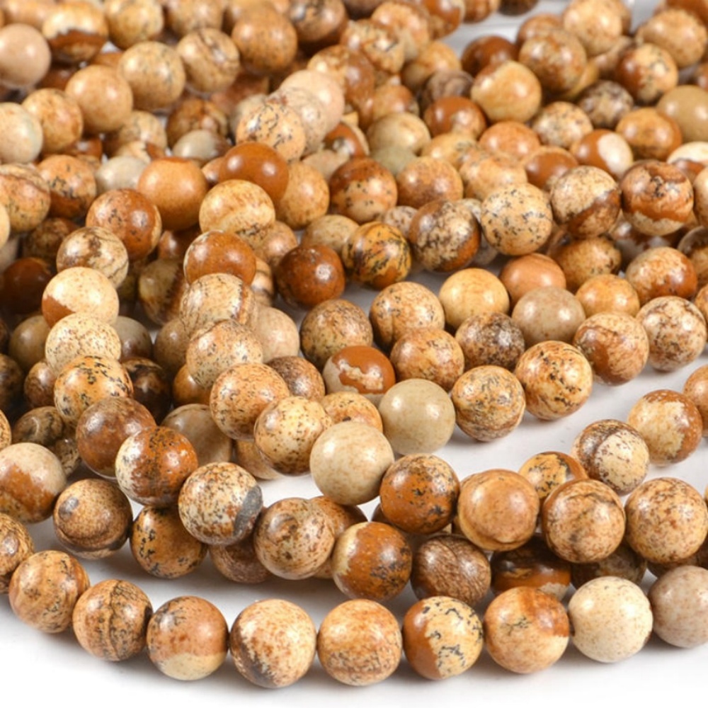Picture Jasper Stone Beads