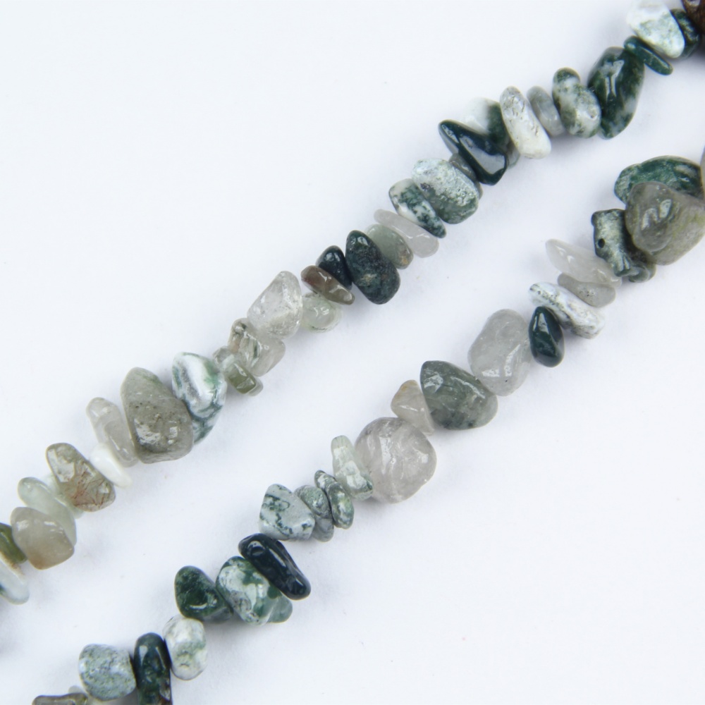 Natural Indian Agate Chip Beads