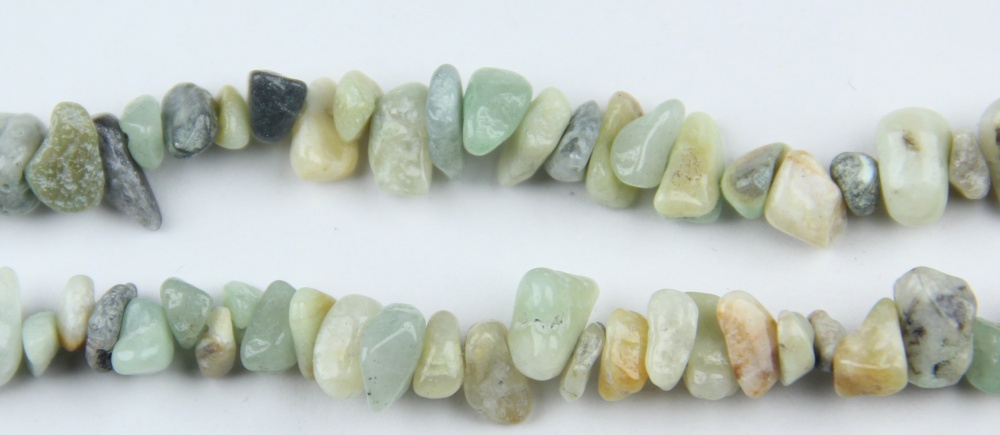 Beautiful Natural Amazonite Chip Beads in serene blue-green. Genuine Amazonite Nugget Beads, Amazonite Pebble Beads, Amazonite Gemstone Chips—tumbled, drilled, ideal for DIY jewelry.