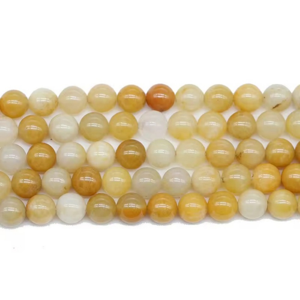 100% natural Loose Gemstone Beads—pure golden color with shimmering inclusions