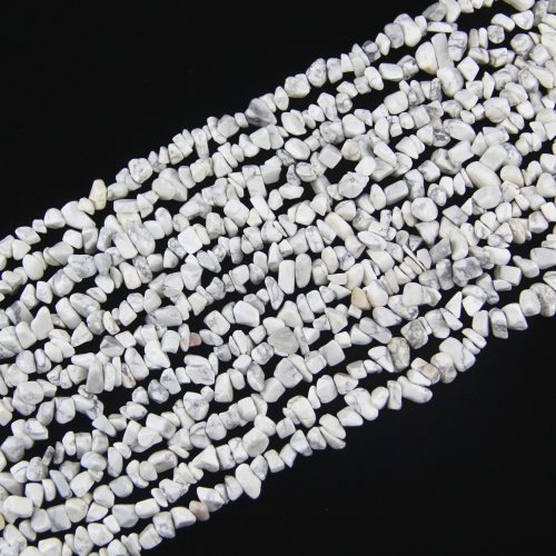 Bring a soft, sophisticated touch to your jewelry creations with these 5-8mm White Howlite Chip Beads. These natural gemstone chips are perfect for crafting minimalist designs that work beautifully for any occasion. Make bracelets, necklaces, or earrings with ease!