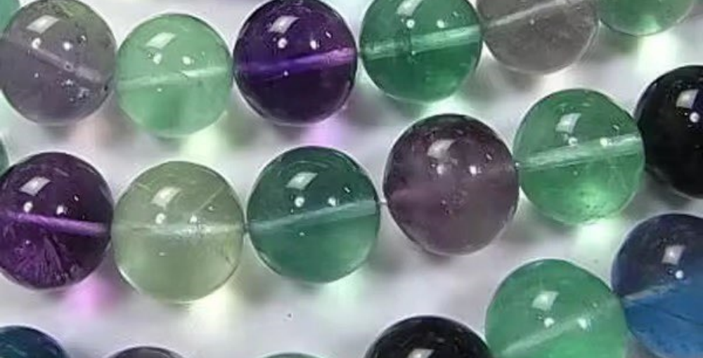 Natural Fluorite Round Beads
