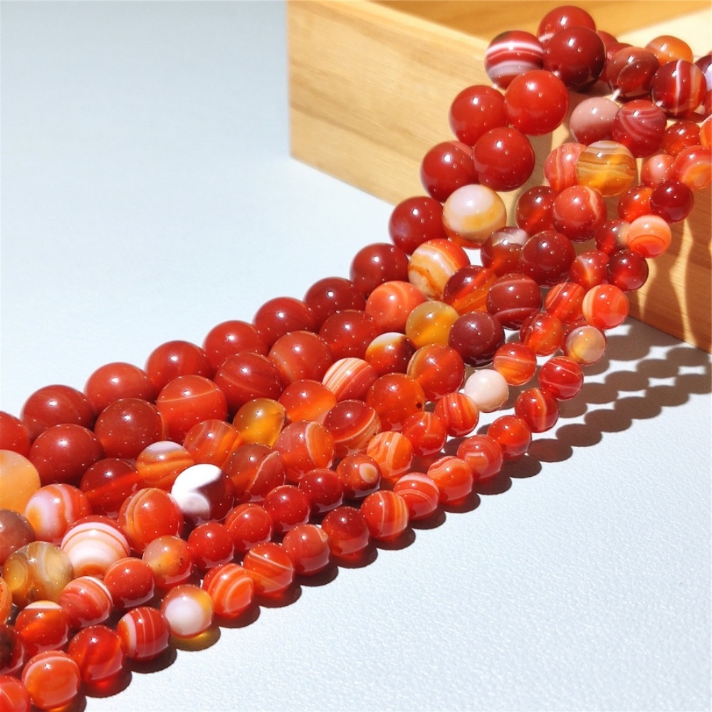 Banded Agate Round Beads