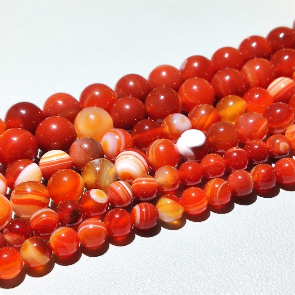 Natural Banded Agate Beads