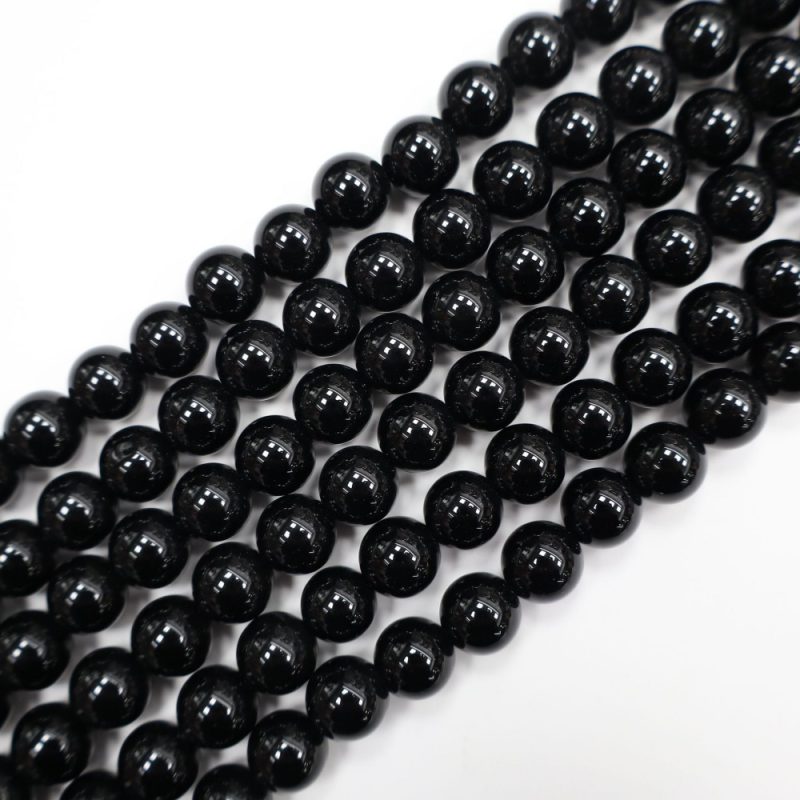 Natural Black Onyx Beads