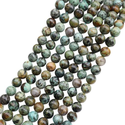 Genuine 6-12mm African Turquoise beads, 40cm strand, perfect for creating custom bracelets, necklaces, and DIY jewelry