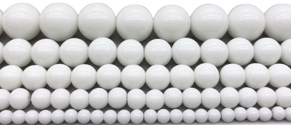 White Ceramic Beads