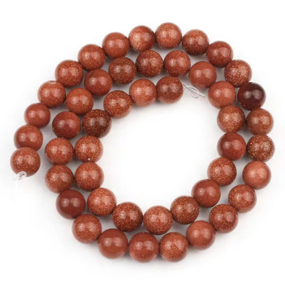 Gold Sandstone Beads Strand