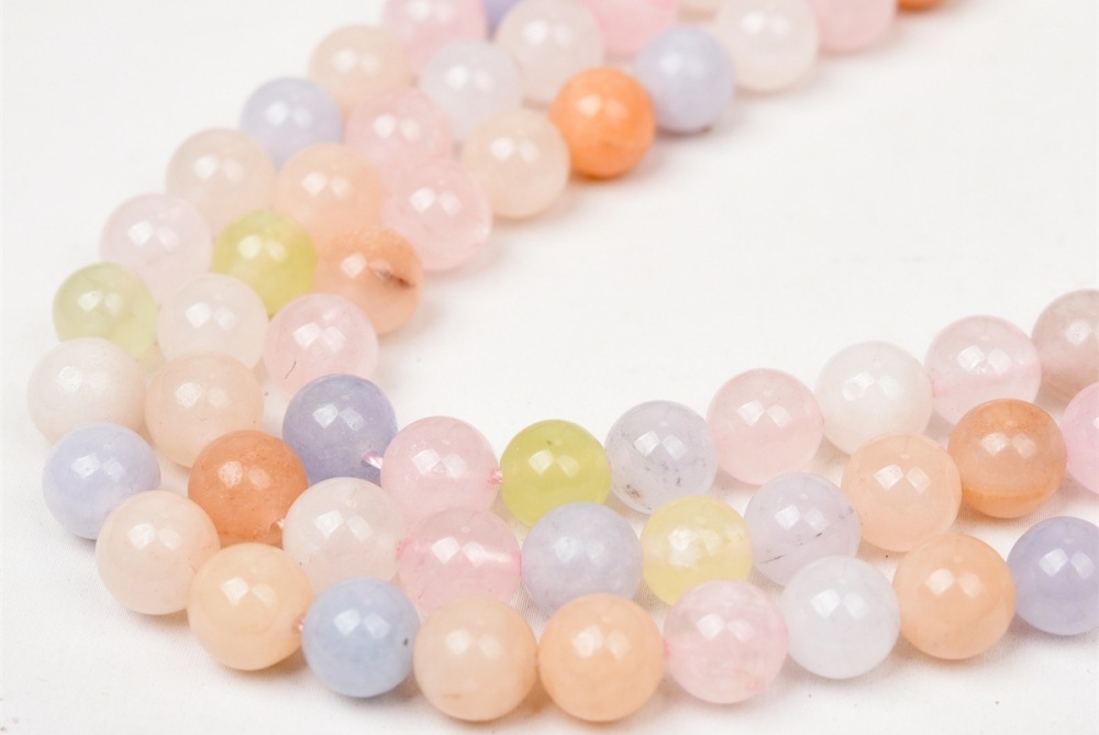 morganite beads for jewelry making
