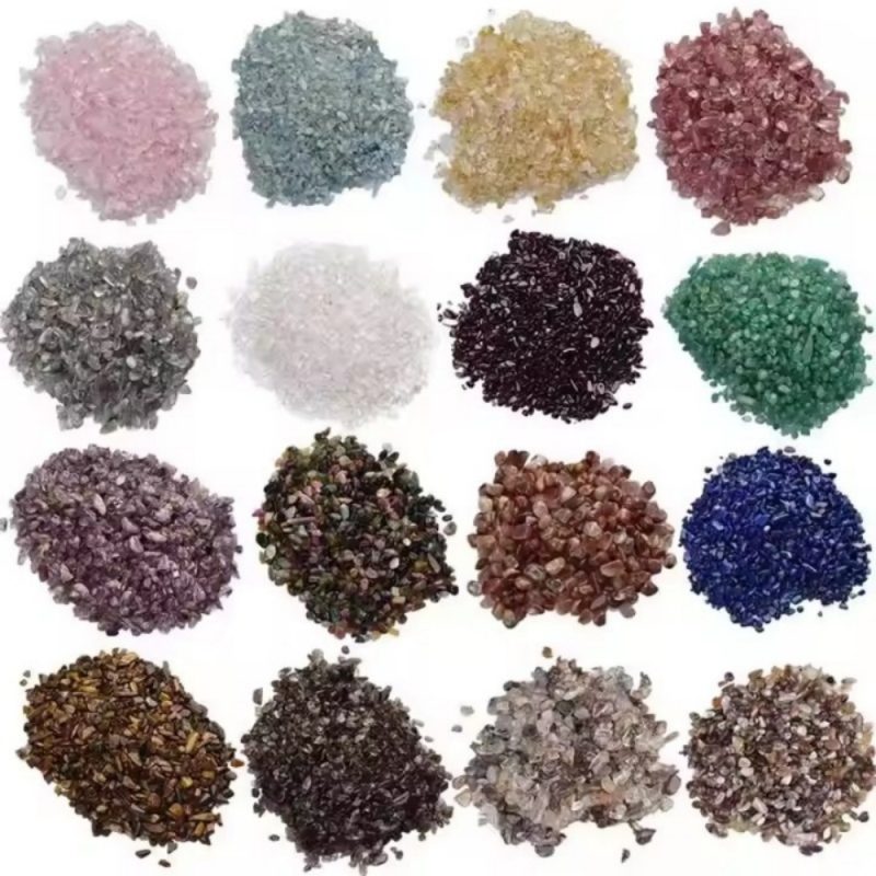 High-quality Natural Stone Chips and Gemstone Gravel for DIY jewelry, home décor, and garden projects.