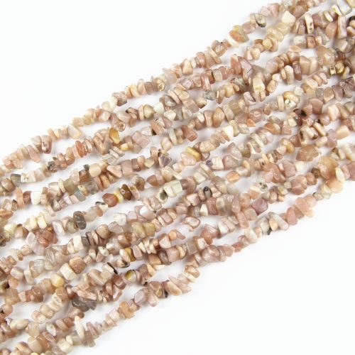 Natural Sunstone Chip Beads in 5-8mm size, loose chip beads strand for DIY jewelry making and gemstone craft use