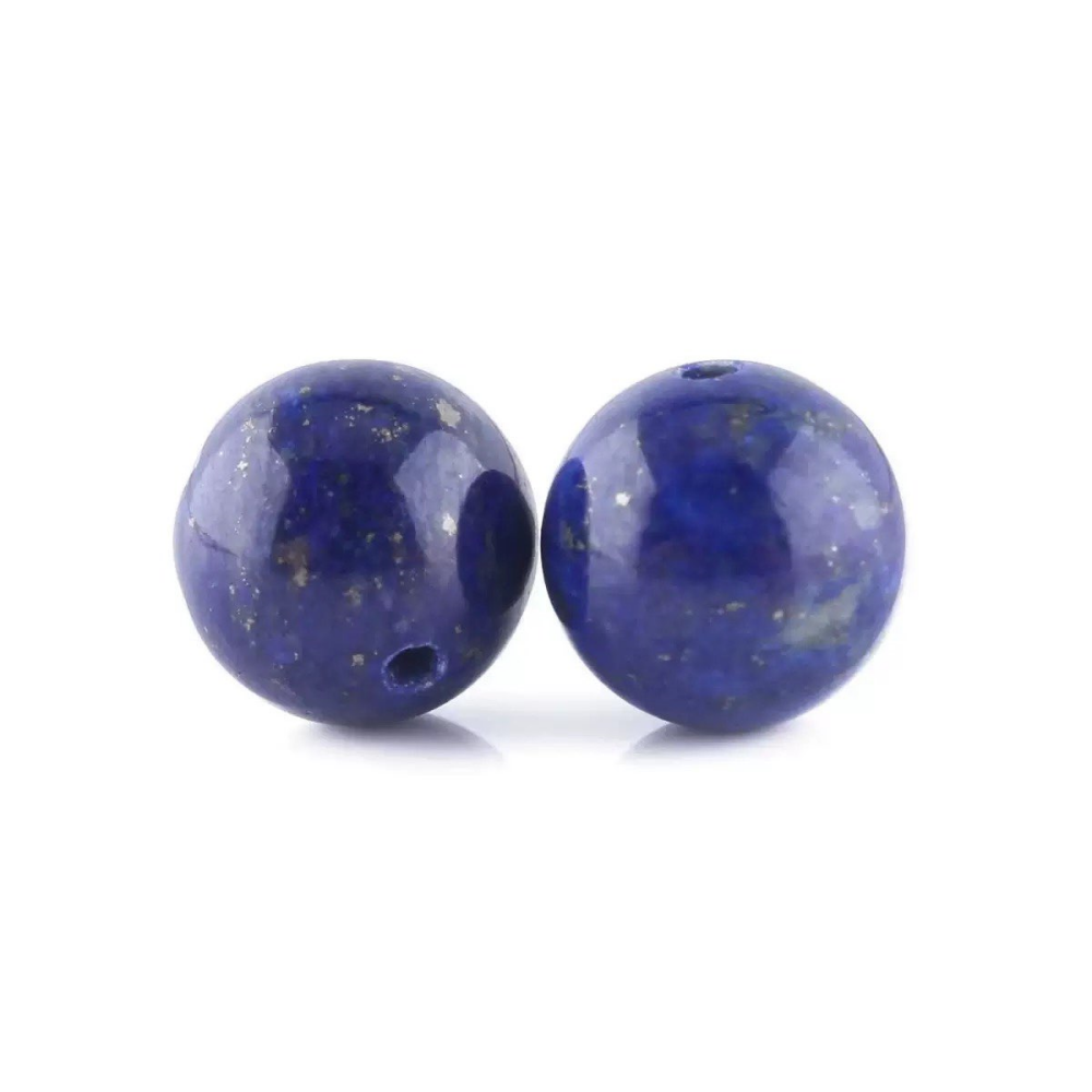 8mm Lapis Lazuli round beads in this bracelet promote chakra healing, emotional balance, and mental clarity. Perfect for meditation and energy work