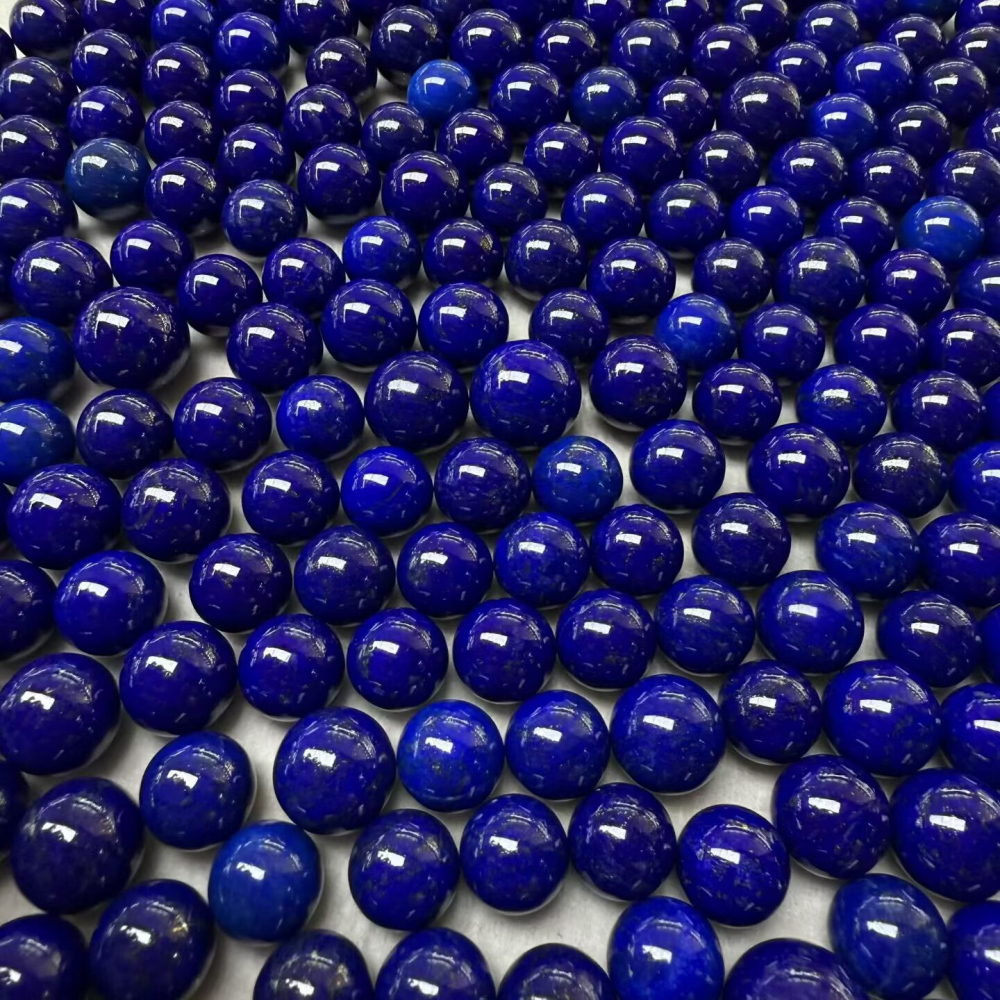 8mm round beads of authentic Lapis Lazuli help balance chakras, promote healing, and enhance clarity and communication. Ideal for energy work