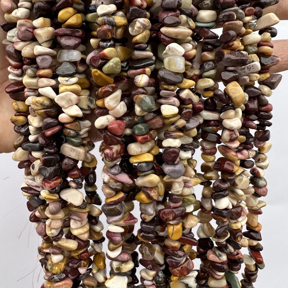 Wholesale mookaite jasper chip beads for bulk jewelry production